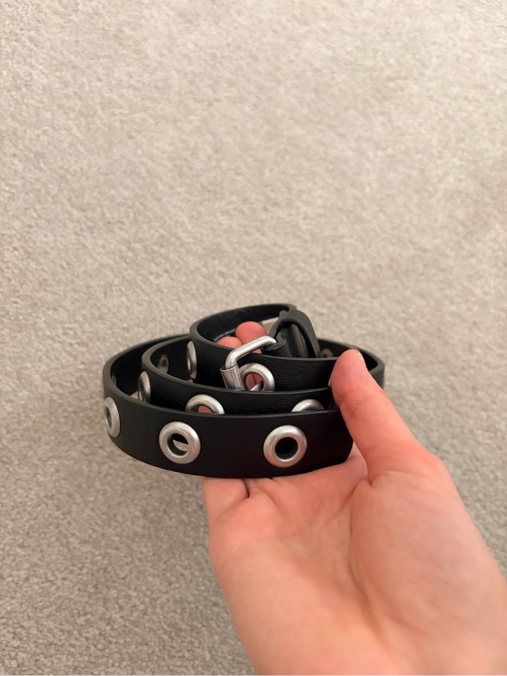 Brandy Melville Black Leather Belt